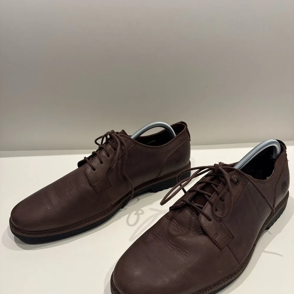 NWOT Timberland Men’s Brown Leather‎ Oxfords Size 10.5 Defender Repellent System